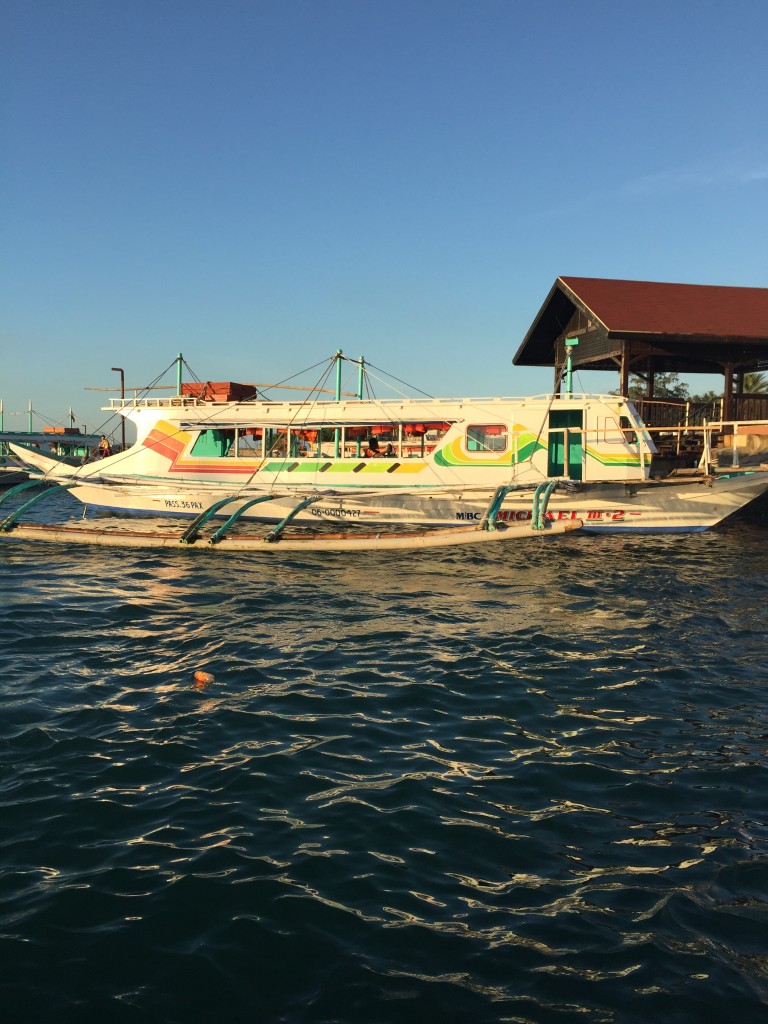 You have to take the boat to get to the Boracay Island